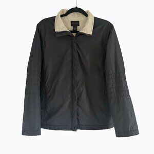Vintage The Limited Jacket Windbreaker Chore Coat Black Cream Outdoor Gorp Sz M
